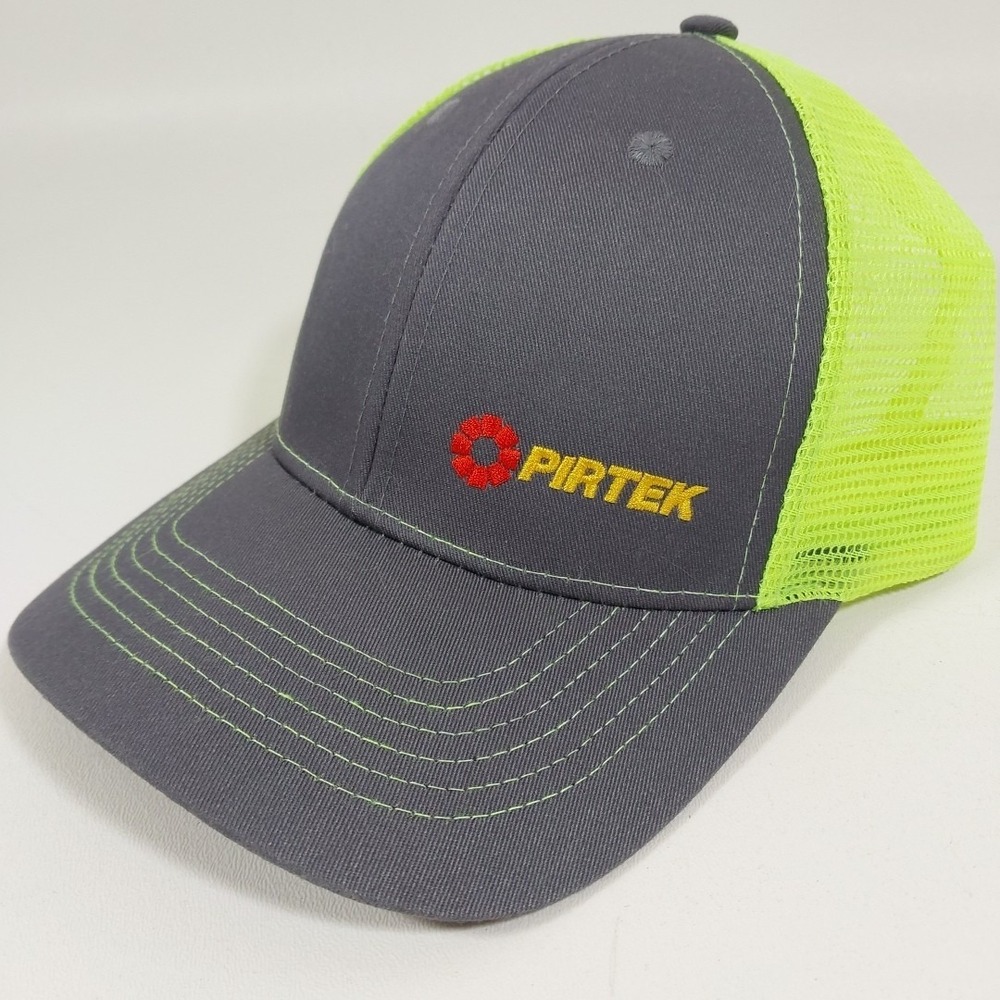 Pirtek Trucker Hat Men's Adjustable Mesh Back ‎ Cap Neon